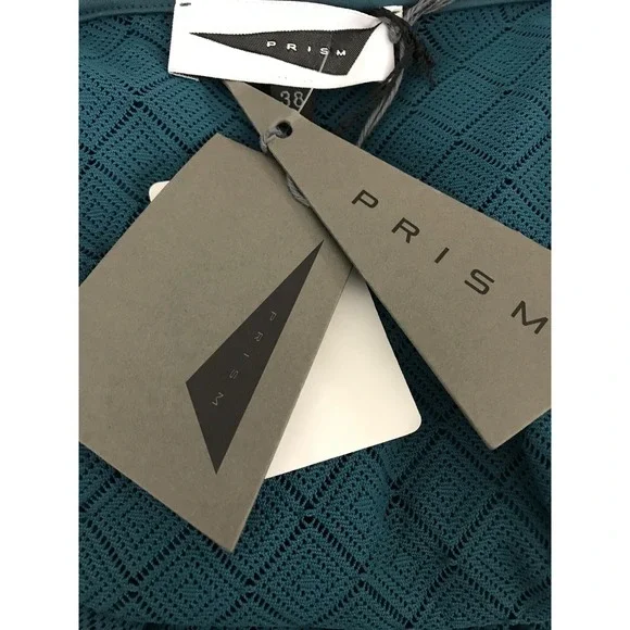 Prism Size 4 Hooded Teal Green Sashed Robe Short Sleeve Lightweight MSRP $1425 - Picture 6 of 8